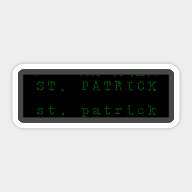 St. Patricks Sticker by WARKUZENA